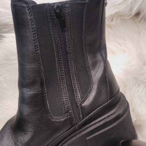 Aldo Talanariel Chelsea  Platform Boots Pull-on Black Women's 7.5 Bootie - Picture 11 of 12